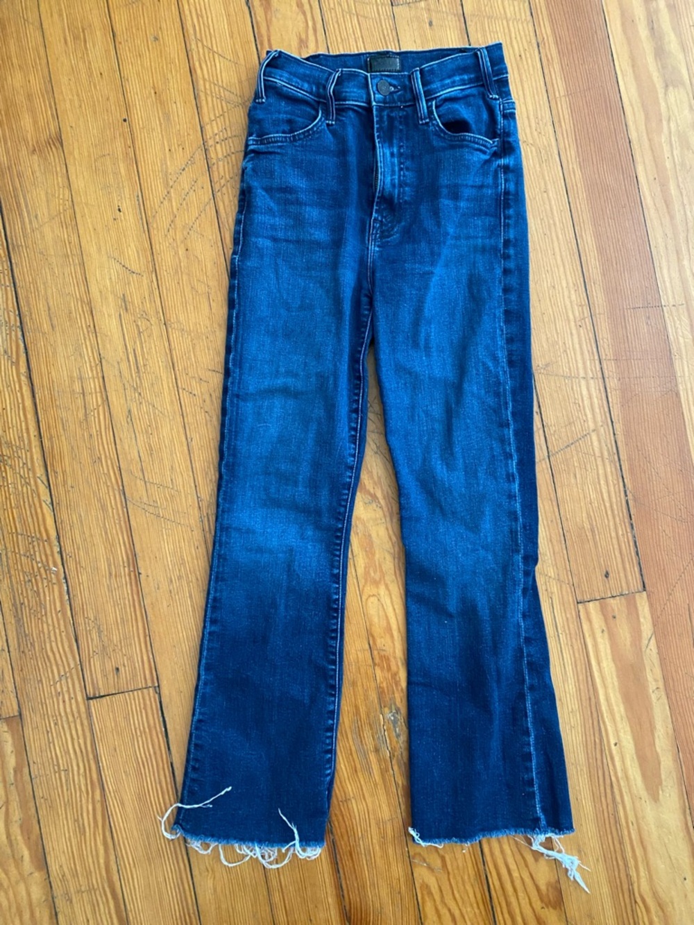 MOTHER The Hustler Ankle Fray Jeans, size 24